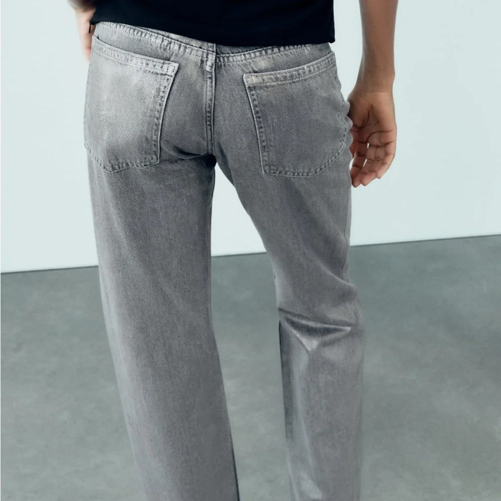 Zara Metallic Jeans - NWOT - Picture 5 of 7